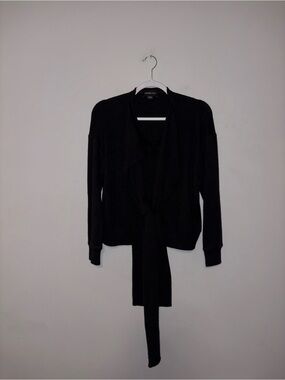 Fifteen Twenty | Black Front Tie Sweater